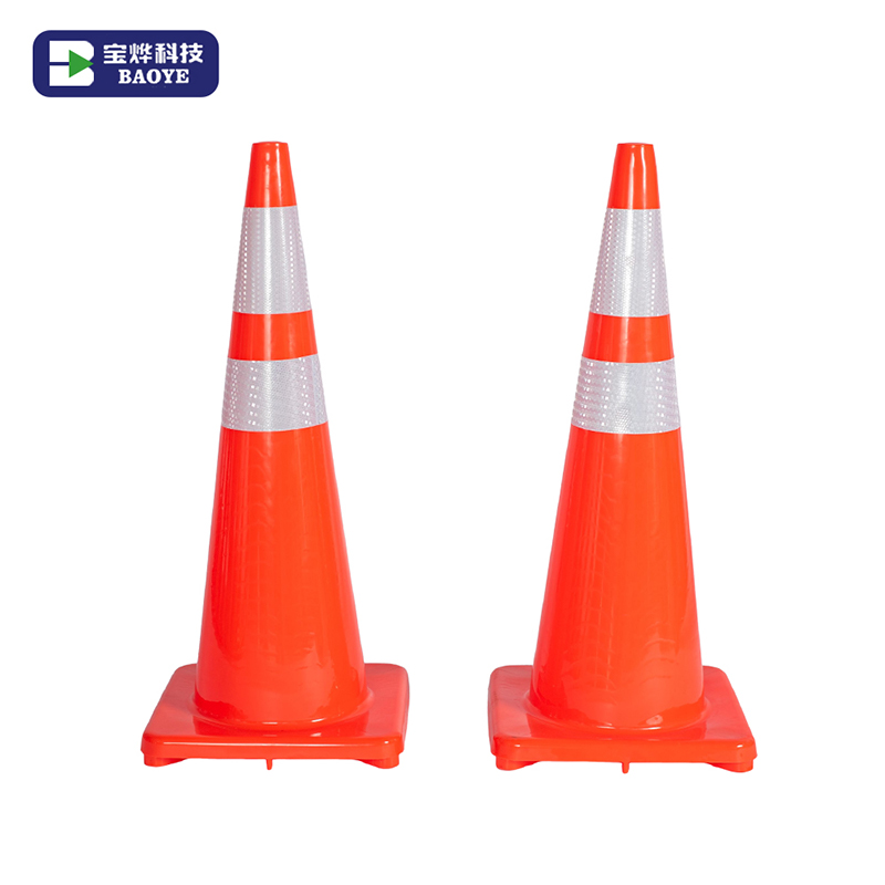 36 Inch High-Visibility One-Piece Design PVC Road Traffic Cone