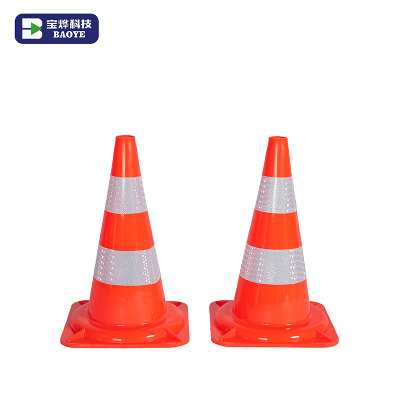20 Inch PVC Flexible Reflective Traffic Safety Cone