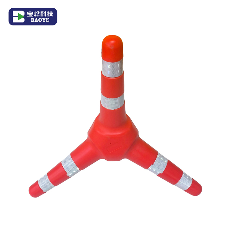 Detachable 4 Leg Traffic Safety Cone with Reflective Film