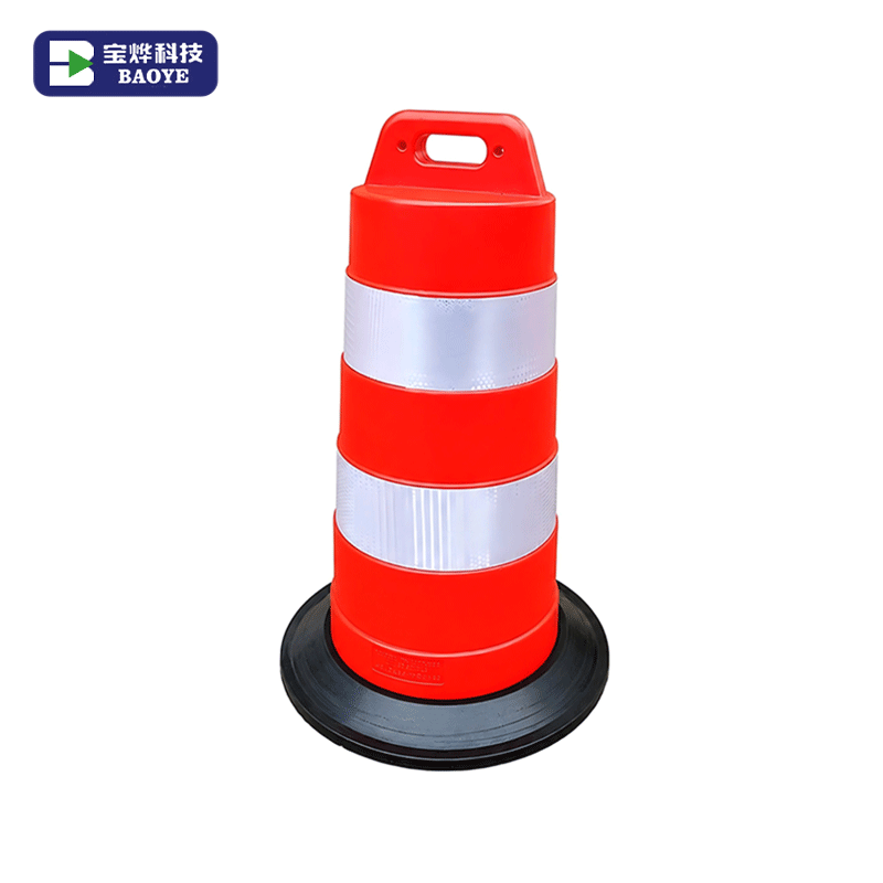 1050mm Heavy Duty PE Reflective Traffic Crash Barrel for Road Safety
