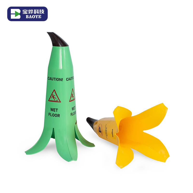 Banana Shape Plastic No Parking Safety Sign Warning Cone