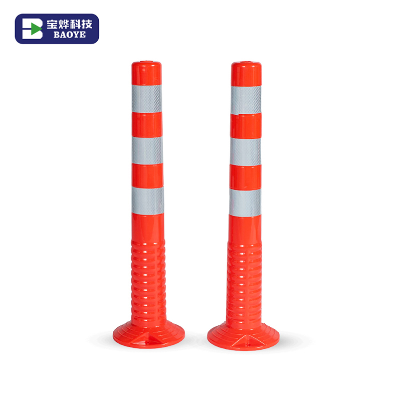 75 cm 30 Inch Traffic Delineator Post PU Soft Plastic Bollard